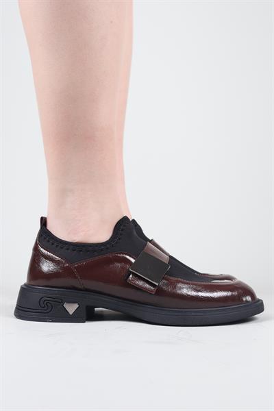 PABNA Cilt-Strech Garnili Loafer KAHVERENGİ