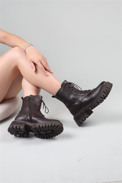 PALOMA Çift Yüzlü Bot KAHVERENGİ