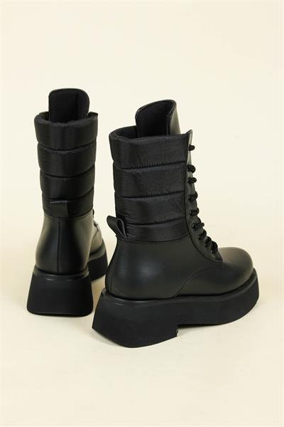 Paraşut Garnili Bağcıklı Bot SİYAH