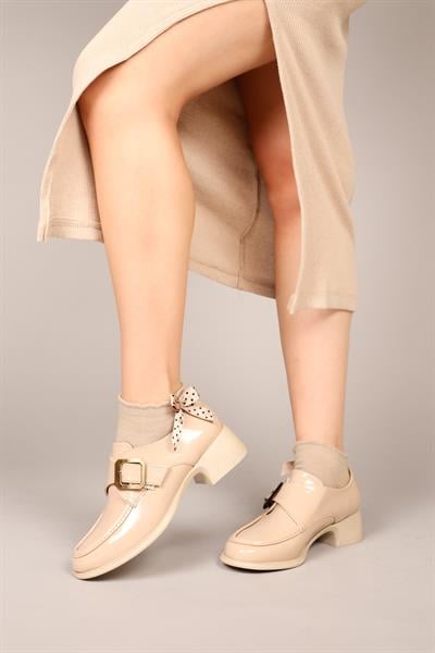 PİRET Tokalı Rugan Kadın Ayakkabı TEN