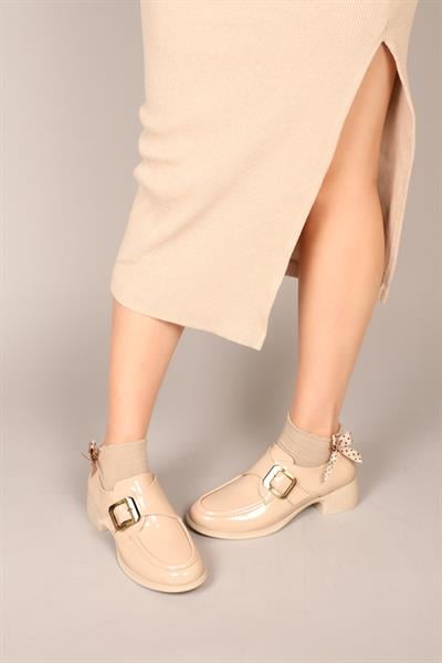 PİRET Tokalı Rugan Kadın Ayakkabı TEN