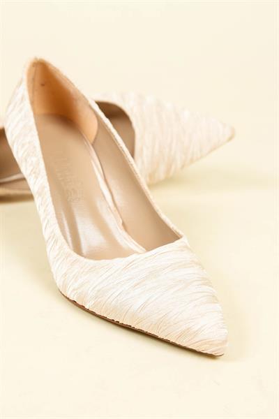 Pliseli Saten Stiletto TEN