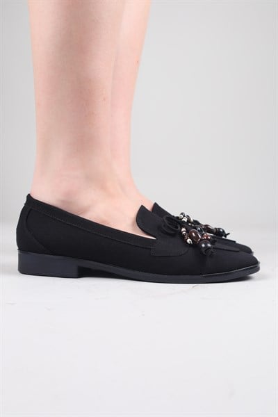 REYES Boncuklu Loafer SİYAH