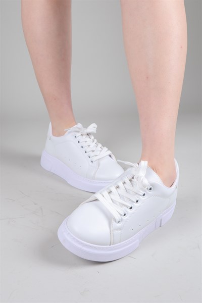 ROBORE Bağcıklı Sneakers BEYAZ