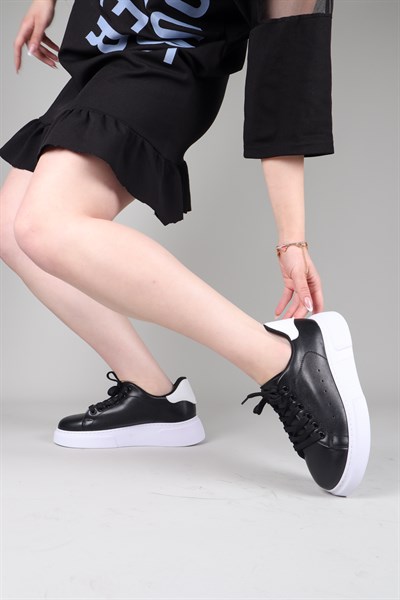 ROBORE Bağcıklı Sneakers  SİYAH
