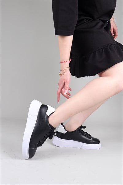 ROBORE Bağcıklı Sneakers  SİYAH