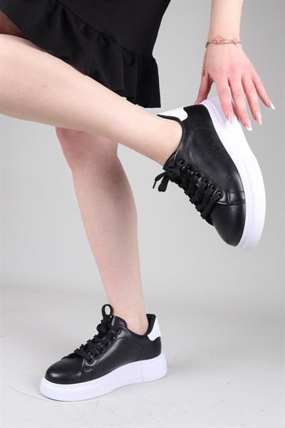 ROBORE Bağcıklı Sneakers  SİYAH