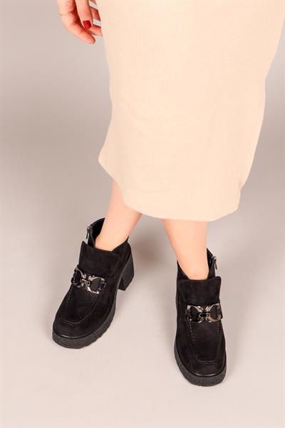 SABİNE Gizli Lastik Tokalı Bootie SİYAH