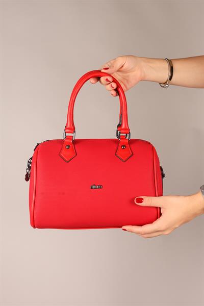 Silindir El Çantası KIRMIZI