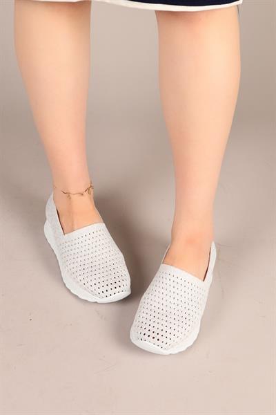 SNİX Triko Kalın Tabanlı Babet GÜMÜŞ