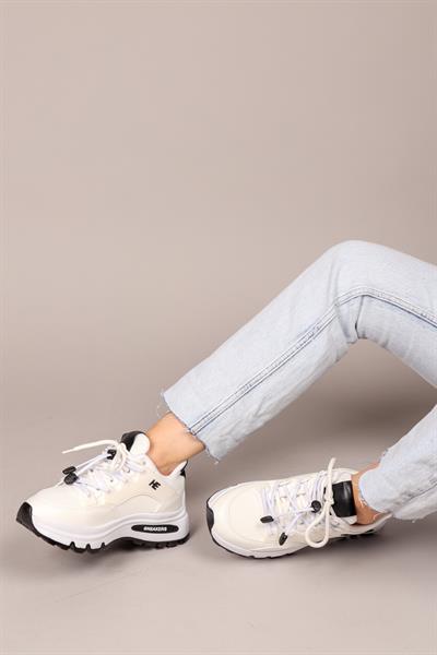 SOPHIE Bağcıklı Sneakers BEYAZ