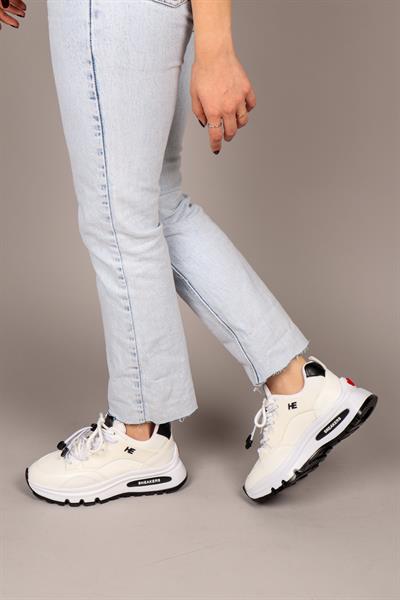 SOPHIE Bağcıklı Sneakers BEYAZ