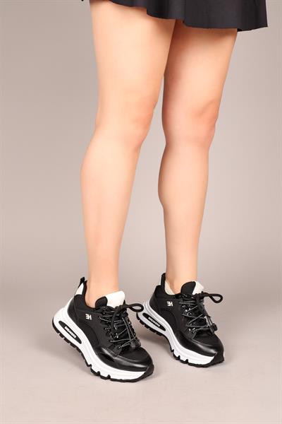 SOPHIE Bağcıklı Sneakers SİYAH