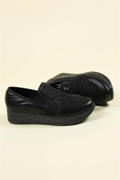 Sultan File Garnili Ayakkabı SİYAH