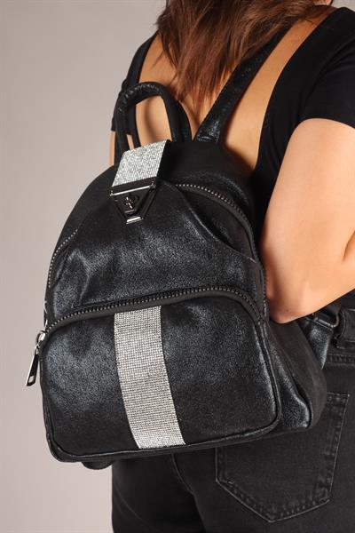 Taşlı Sultan Sırt Çantası SİYAH