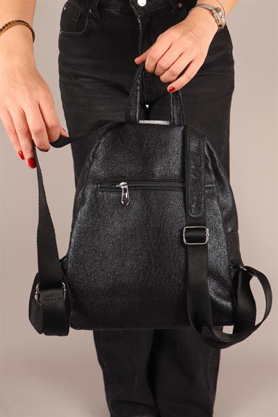 Taşlı Sultan Sırt Çantası SİYAH