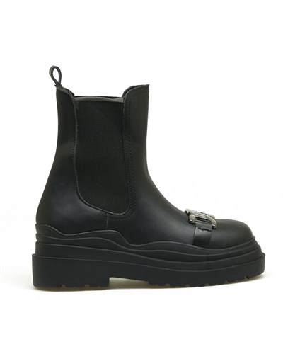 Toka Aksesuarlı Lastikli Bot SİYAH