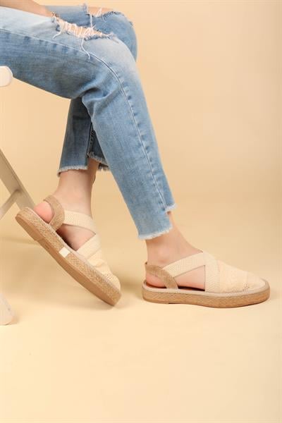 Triko Arkası Açık Babet TEN