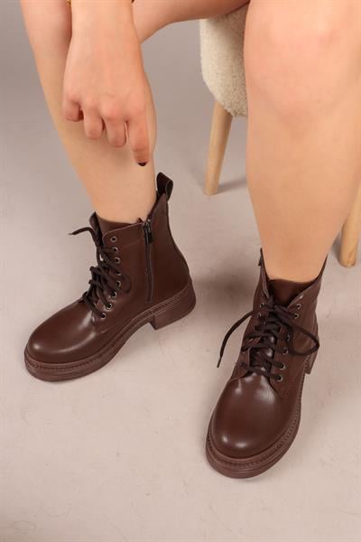 VELA Fermuarlı Postal KAHVERENGİ