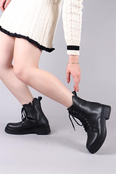 VELA Fermuarlı Postal SİYAH