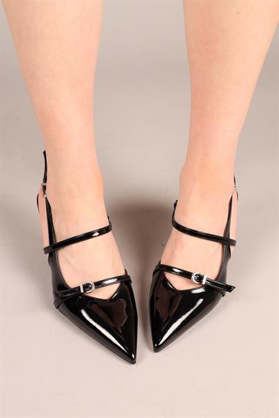 VESPER Çapraz Bağlı Stiletto SİYAH