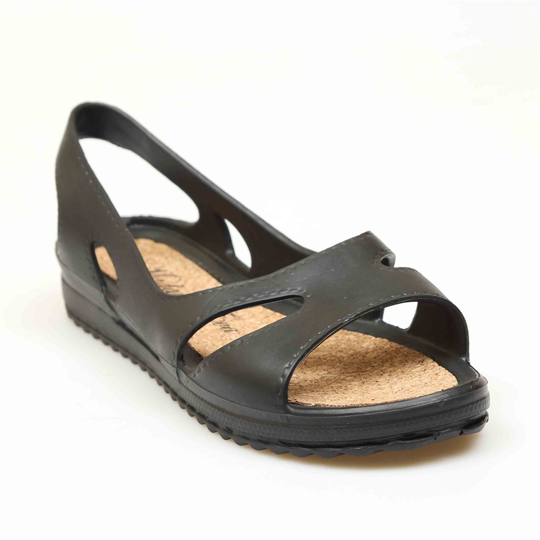 2017/Siyah Plastik Sandalet