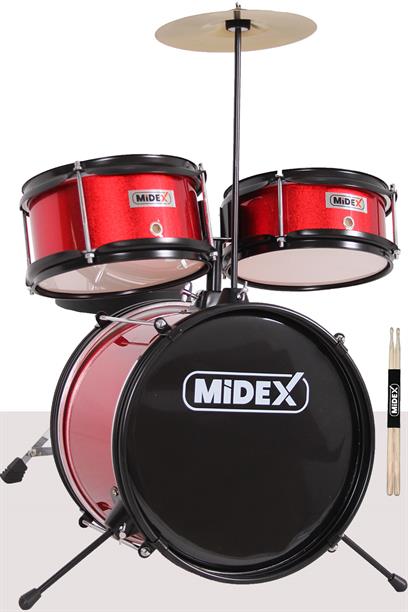 Midex CD300X-RD Akustik Çocuk Baterisi