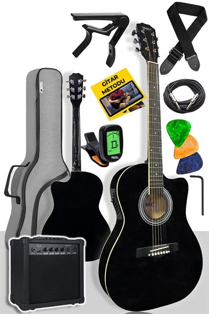 Midex MGX-200EQ-AMP 20 Watt Gainli Amfi ve Elektro Akustik Gitar Seti
