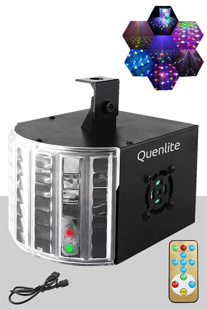 Quenlite QX-55 DMX RGB Sahne Disko Led Işık Sese Duyarlı DMX ve Otomatik Mod