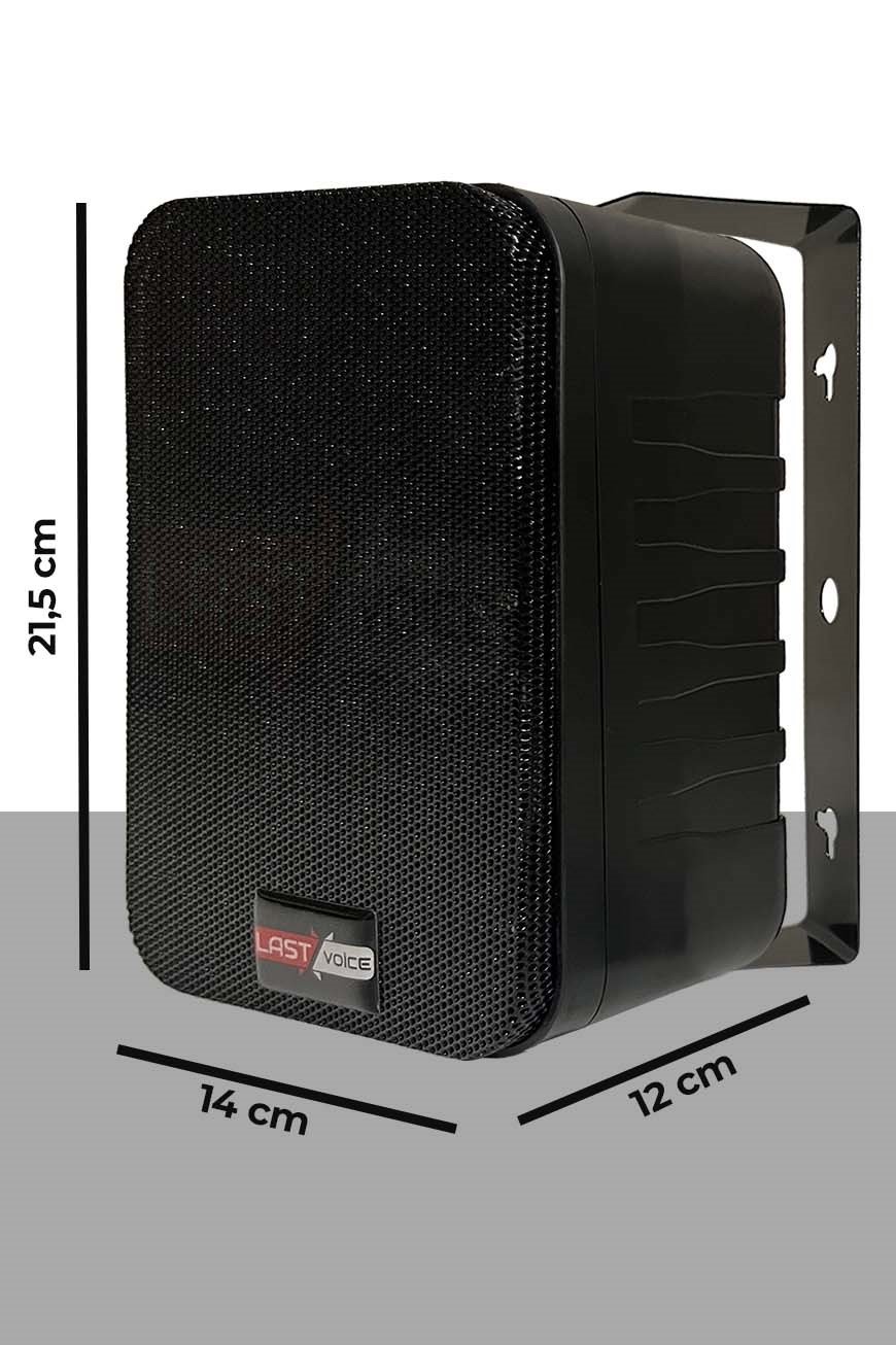 Lastvoice Hoparlör ve Anfi Mağaza Ses Sistemi Black Soft Paket-4