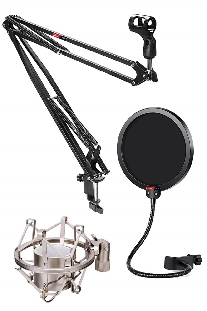 Rode NT1-A İçin Mikrofon Standı Filtre Shock Mount Seti