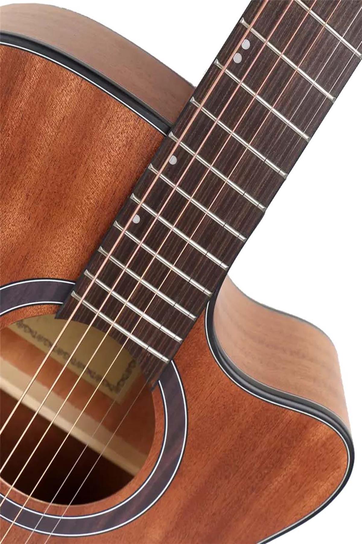 Maxword M450-EQ Profesyonel Masif Ağaç Elektro Akustik Gitar Seti 4/4  Yetişkin Seri üst Segment