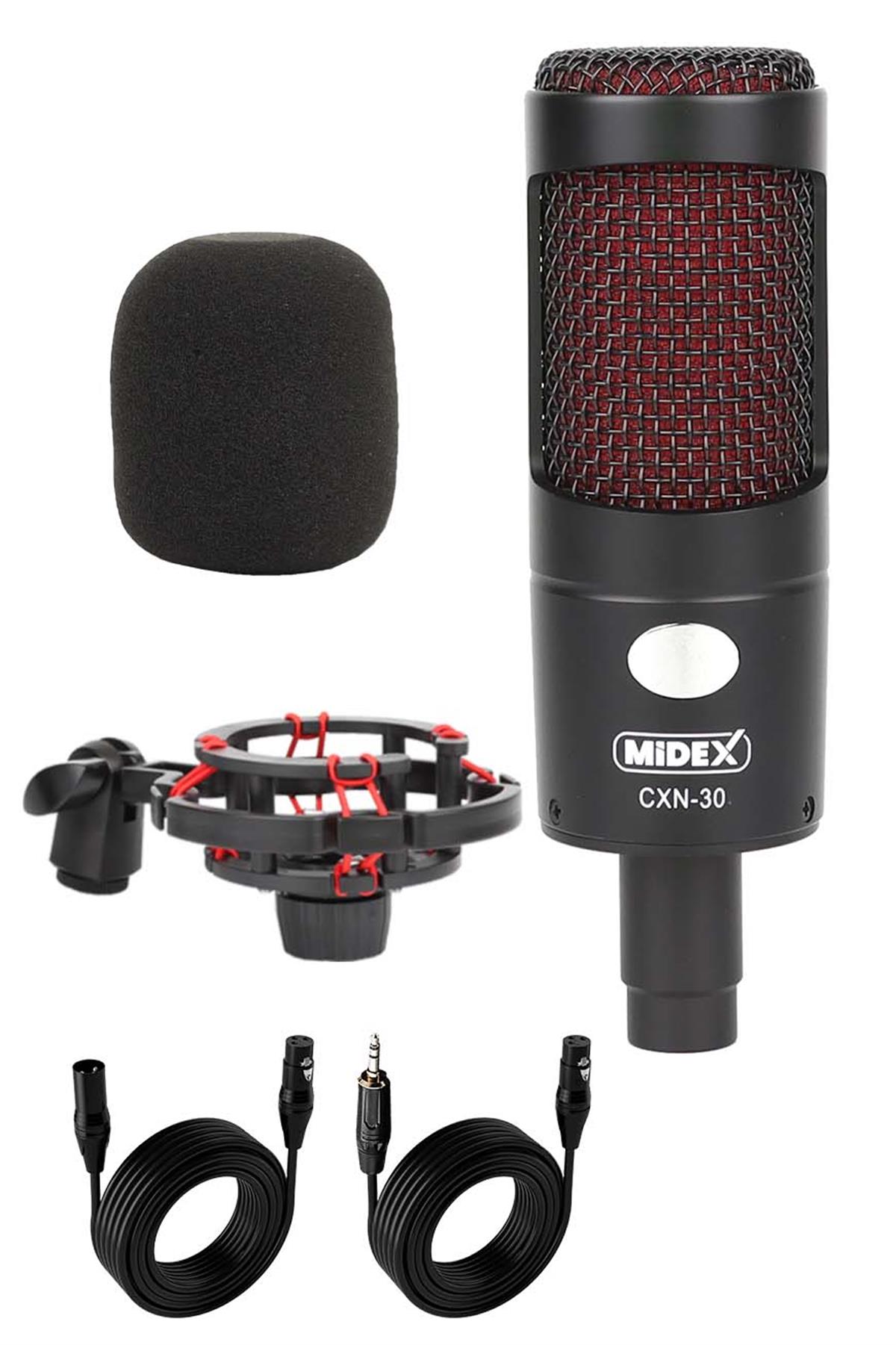 Midex CXN-30 Condenser +48V Stüdyo Ses Kayıt Mikrofonu