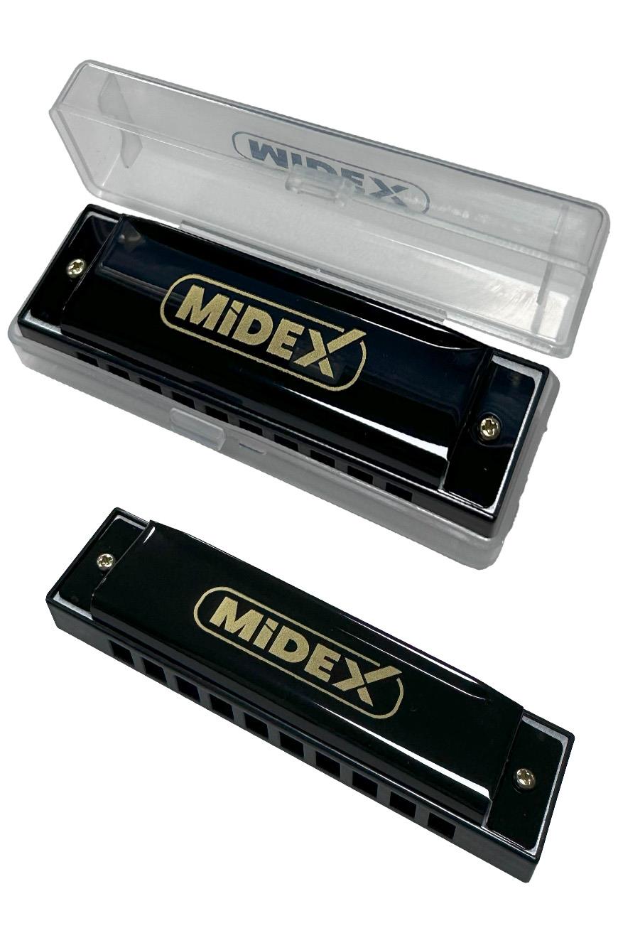 Midex HN-10BK Siyah 10 Delikli Mızıka