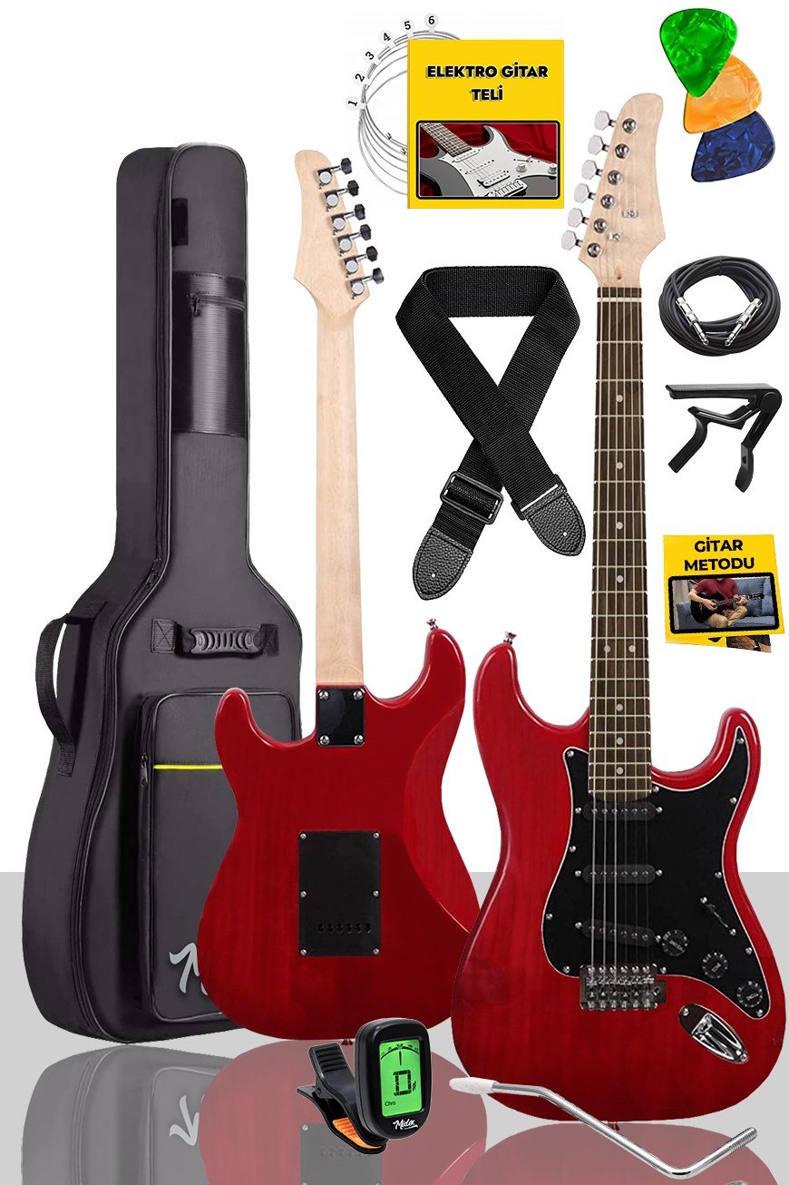 Midex RPH-30RD Red Profesyonel Kırmızı Elektro Gitar Seti