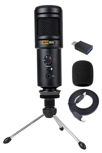Hepa Merz HCM-120U PAK Canlı yayın ve Oyuncu Youtuber Mikrofonu Seti (Kayıt Gaming Tiktok Twitch Canlı yayın Discord)