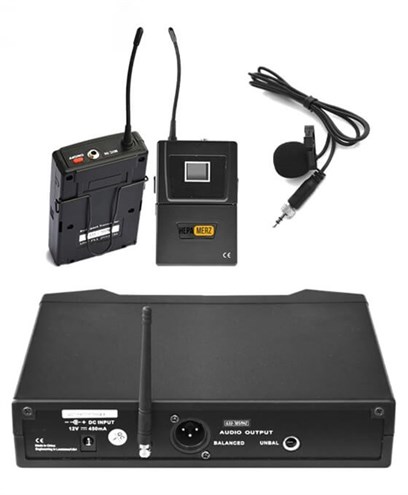 Hepa Merz HM-8001Y Dijital UHF Telsiz Kablosuz Yaka Mikrofonu