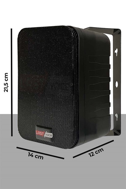 Lastvoice Black Large Plus Paket-1 Hoparlör ve Anfi Anons Ses Sistemi Seti