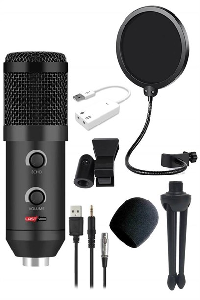 Lastvoice BM300 Usb Stüdyo Condenser Mikrofon + Filtre