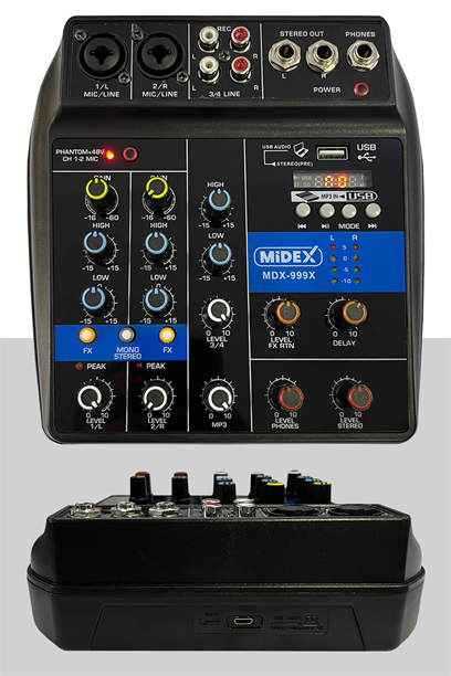Midex İmpressive Paket-1 Stüdyo Ekipmanları Kayıt Seti (Monitör Mikrofon Mikser)