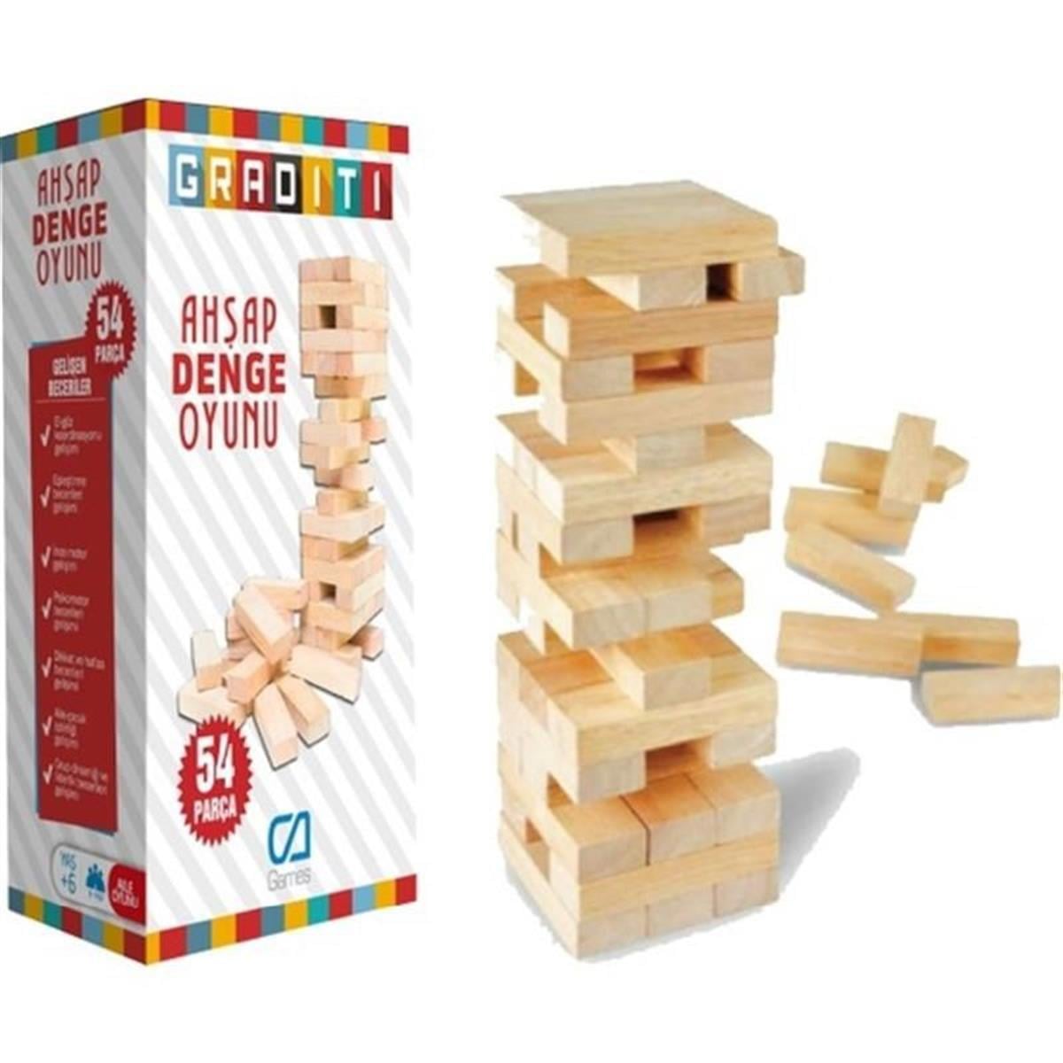  Ahşap Denge Oyunu Küçük Boy.
