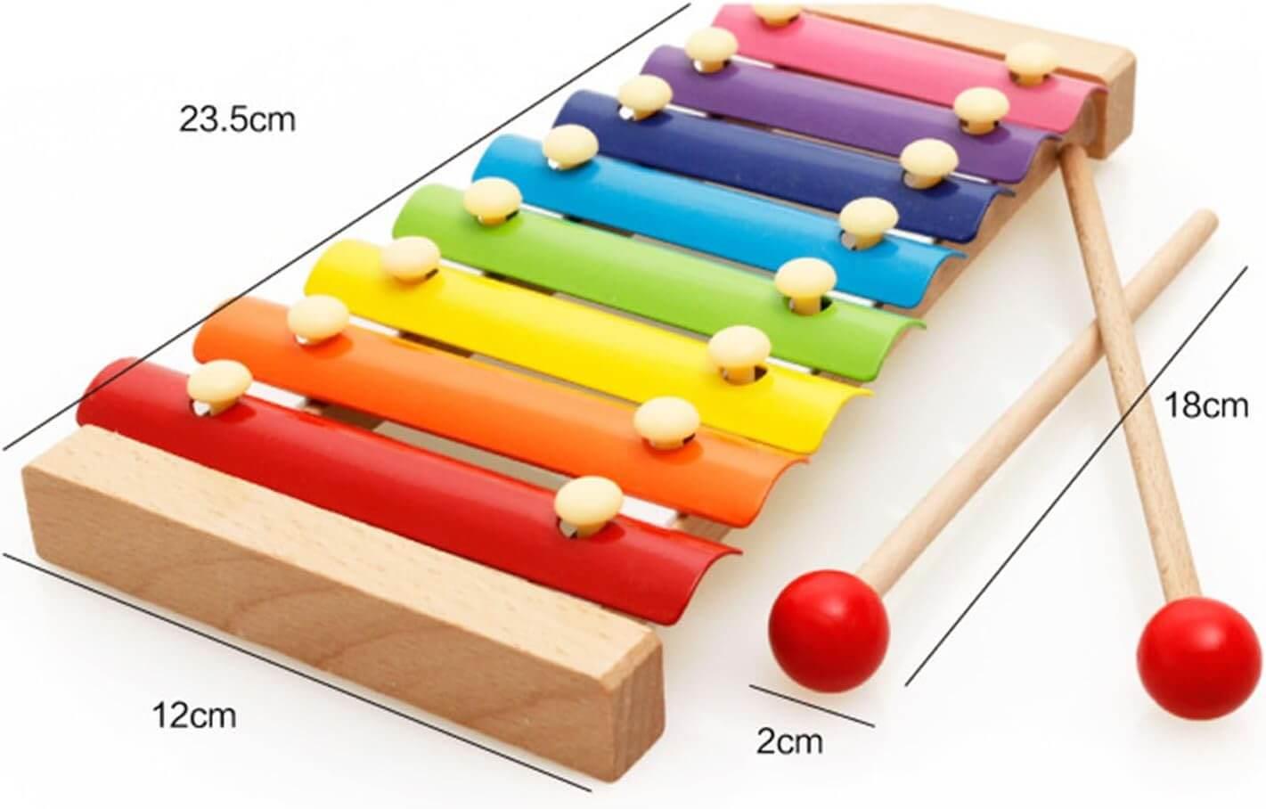 Eğitici Ahşap 8 Notalı Ksilofon-Müzik Aleti