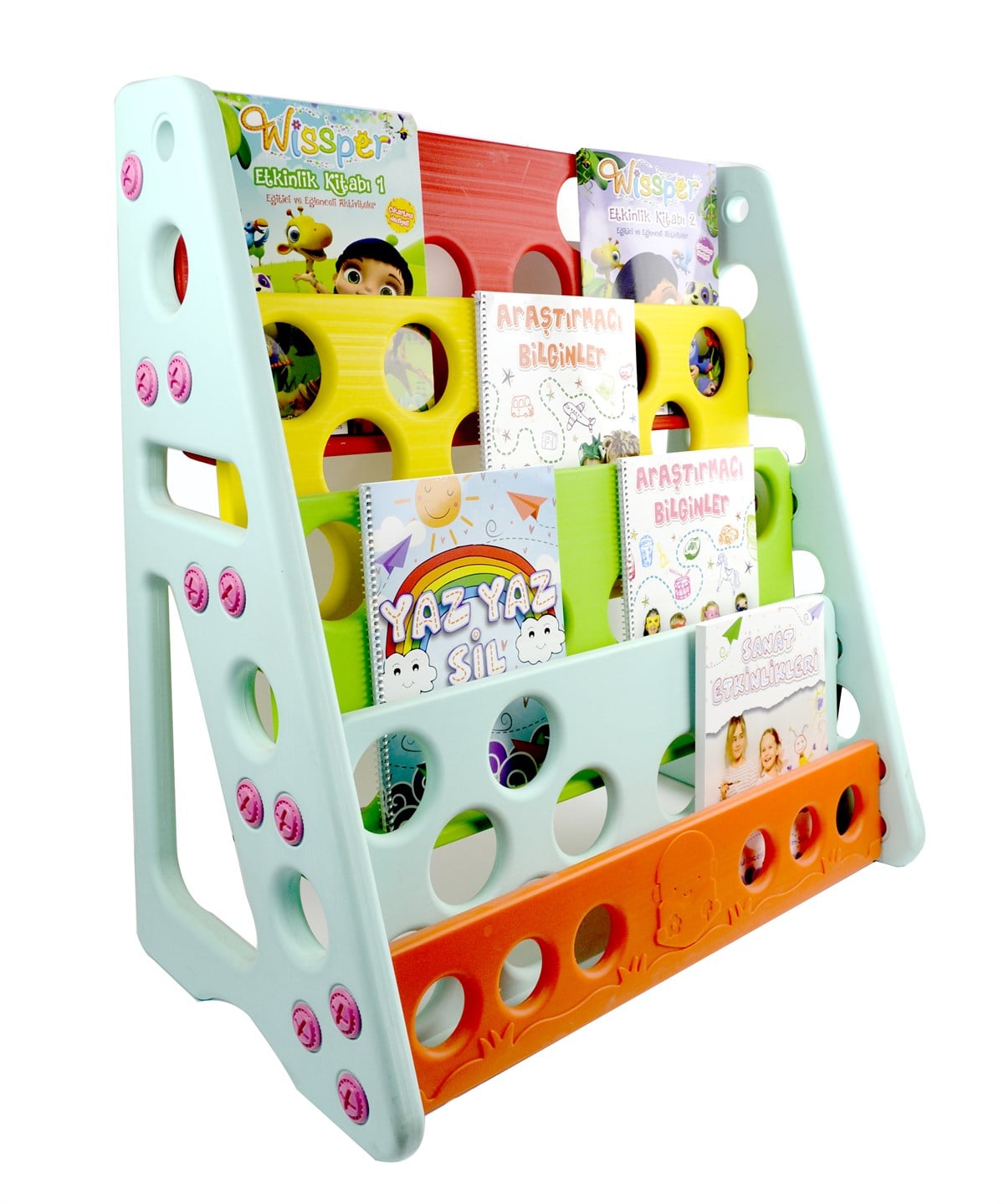 Renkli Plastik Kitaplık