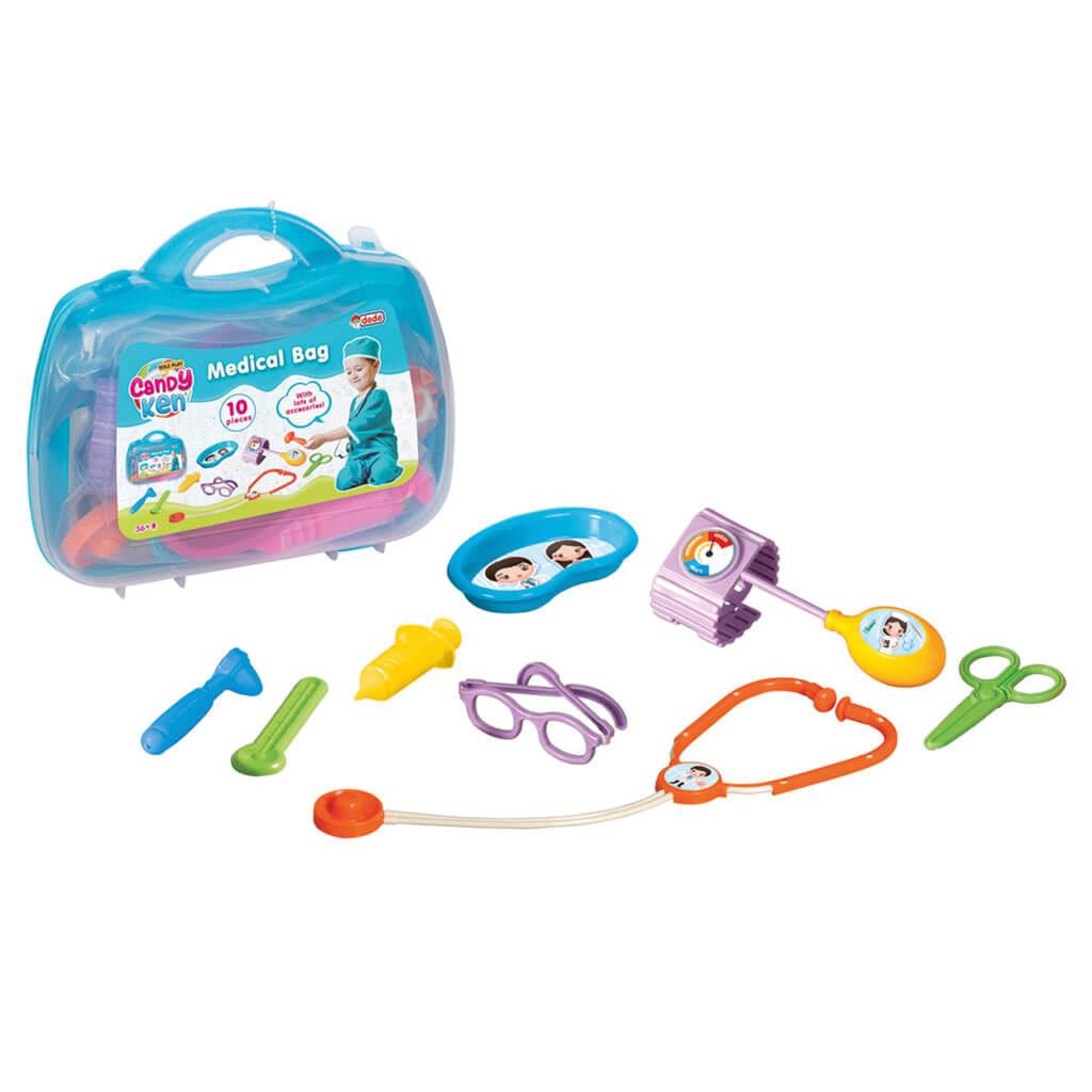 Candy Doktor Çantası 10 Parça Aksesuarlı 