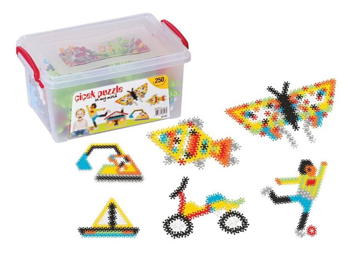 çiçek puzzlePlastik Lego ve Blok SetleriKMMON3117Çiçek Puzzle 250Parça