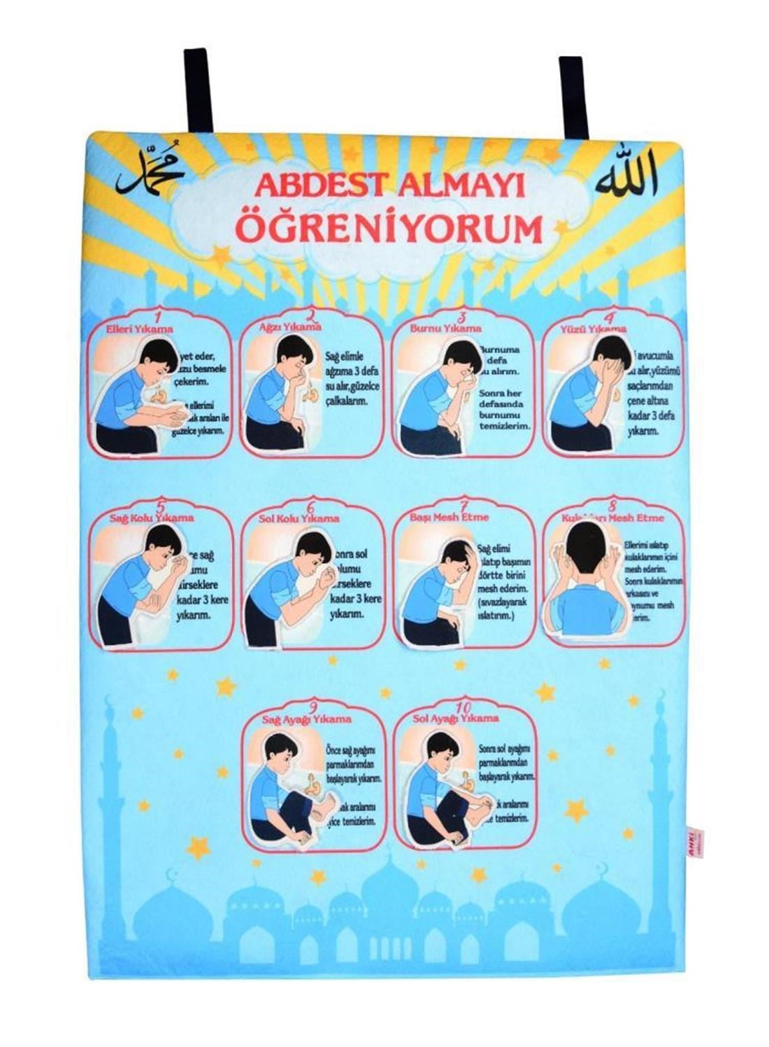 Cırtlı Pano Abdest Almayı Öğreniyorum