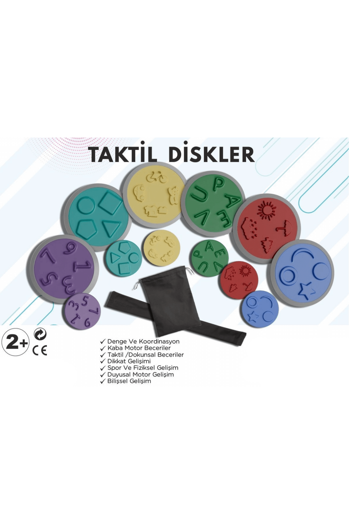 Eğitici Taktil Disk Seti