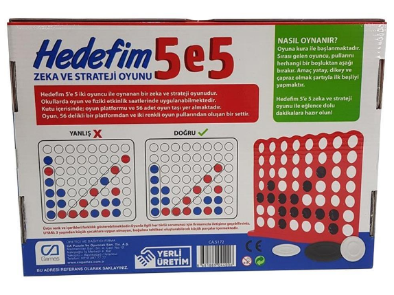 Hedefim 5 E 5 Zeka ve Strateji Oyunu