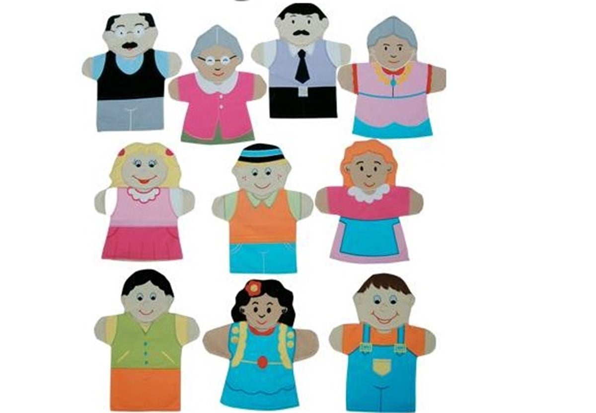 10 lu İnsanlar Kukla Seti