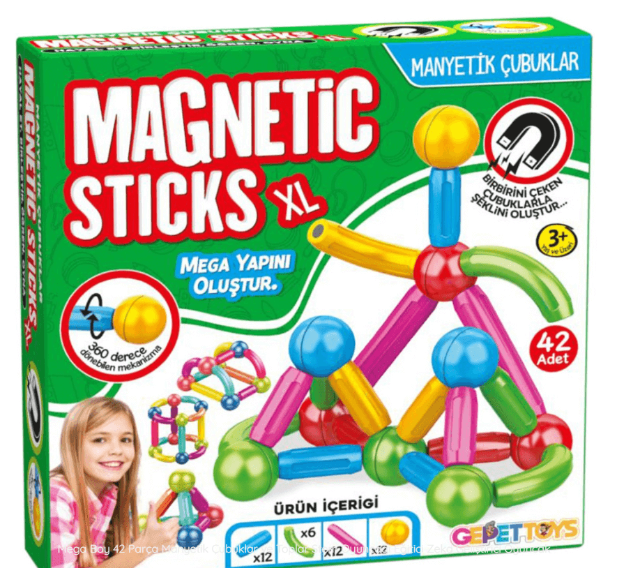 magnetıc stıcks,magnetıc çubuklar,eğlenceli aktiviteler,kreş